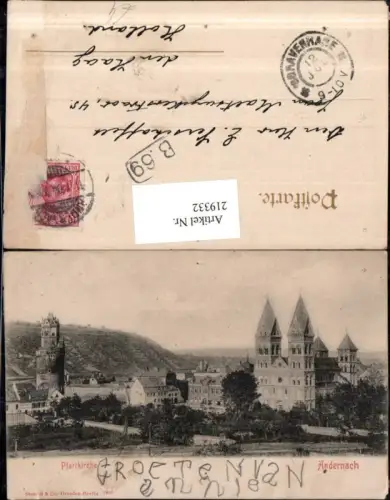 219332,Andernach Pfarrkirche Kirche pub Stengel e Co 1800