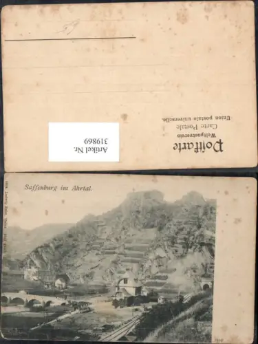 319869,Saffenburg im Ahrtal Ansicht Eisenbahn Brücke