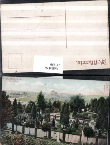 231890,Saarbrücken Ehrental Grabmäler Friedhof