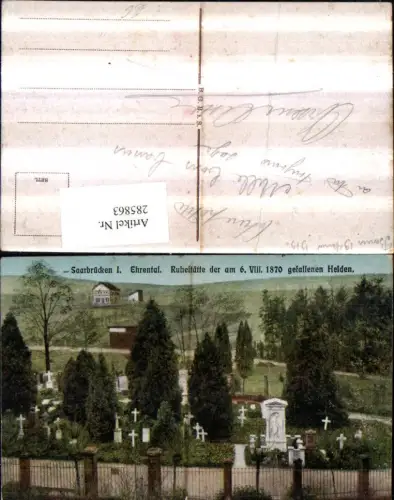 285863,Saarbrücken Ehrental Ruhestätte der gefallenen Helden