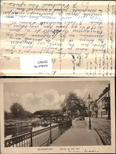 285867,Saarbrücken Partie an d. Saar Boote