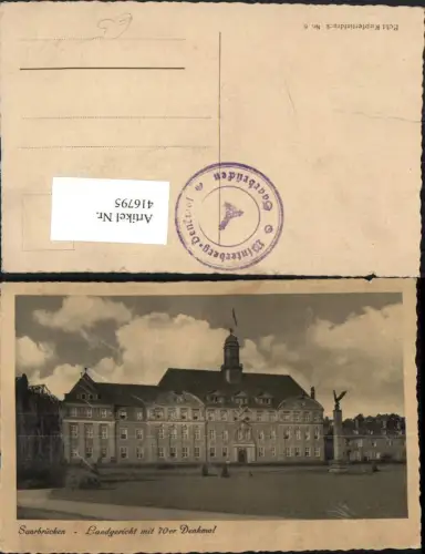 416795,Saarbrücken Landgericht Gericht m. 70-er Denkmal