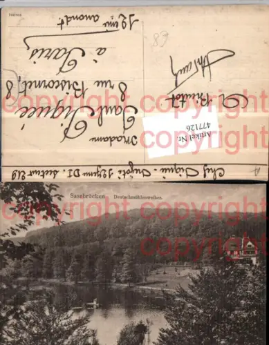 477126,Saarbrücken Deutschmühlenweiher Weiher