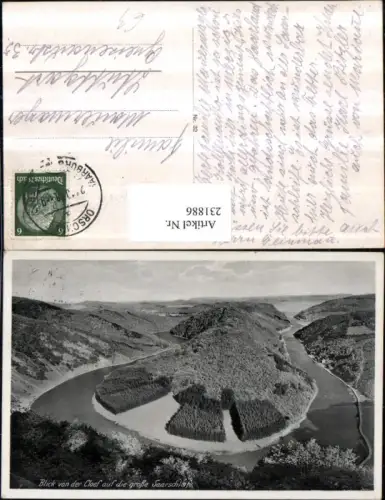 231886,Blick v. d. Cloef auf die große Saarschleife