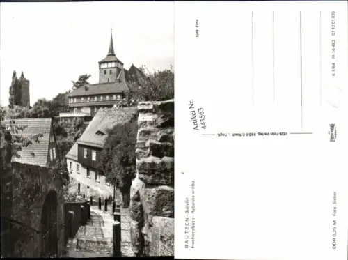 443563,Bautzen Fischerpforte Kirche Turm