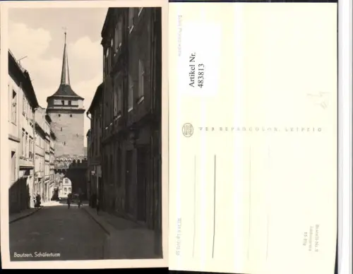 483813,Bautzen Schülerturm Turm Tor Straßenansicht