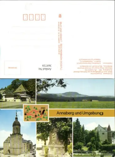 369739,Annaberg-Buchholz u. Umgebung Kirche Brunnen Schloss Mehrbildkarte