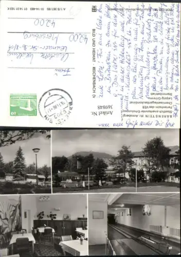 369848,Bärenstein Ferienheim Kegelbahn Mehrbildkarte