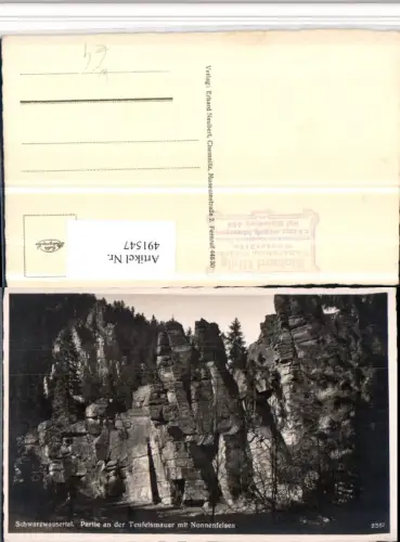 491547,Schwarzwassertal Teufelsmauer m. Nonnenfelsen