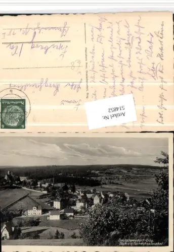 514852,Deutschneudorf im Erzgebirge Totale von d. Tschechoslovakei