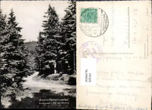 625161,Oberwiesenthal Hirschfalzweg m. Blick auf Fichtelberg