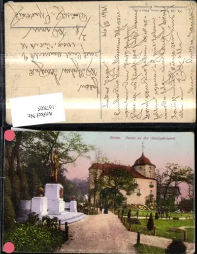 167805,Zittau Partie a. d. Stadtgärtnerei 1921