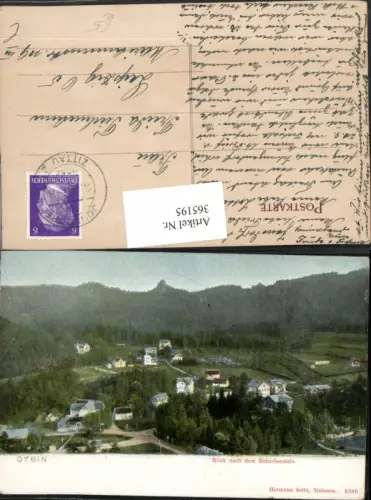 365195,Oybin Blick nach dem Scharfenstein