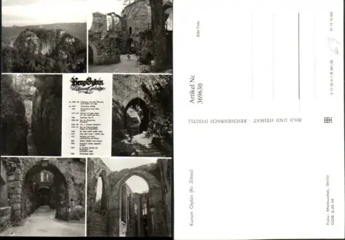 369630,Oybin Burg Klosterruine Ruine Mehrbildkarte