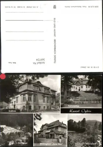 369724,Oybin Pionierlager Erholungsheim Freilichtbühne Klubhaus Mehrbildkarte