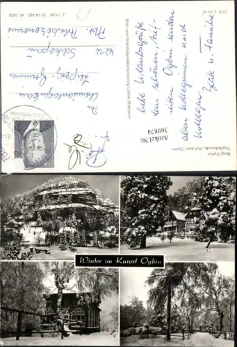 369874,Oybin Töpferbaude Winterbilder Mehrbildkarte