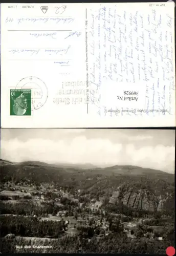 369928,Oybin Totale Blick vom Scharfenstein