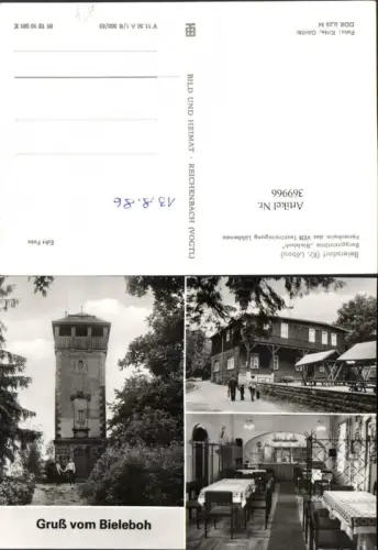 369966,Beiersdorf Berggaststätte Bieleboh Turm Mehrbildkarte