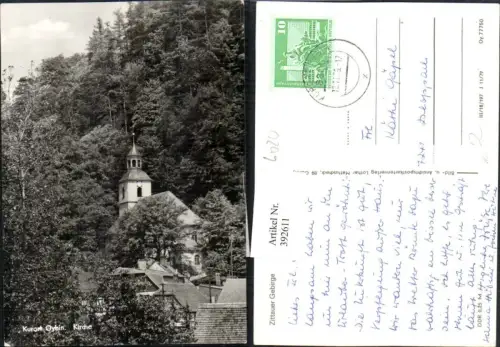 392611,Zittauer Gebirge Oybin Kirche