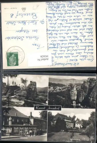 392626,Jonsdorf Kretscham Orgel Felsen Hennigsäule Mehrbildkarte