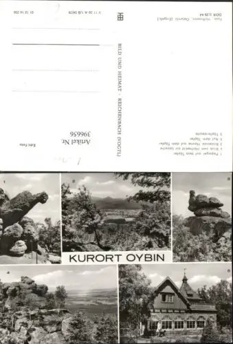 396656,Oybin Felsen Papagei Töpferbaude Mehrbildkarte pub VEB