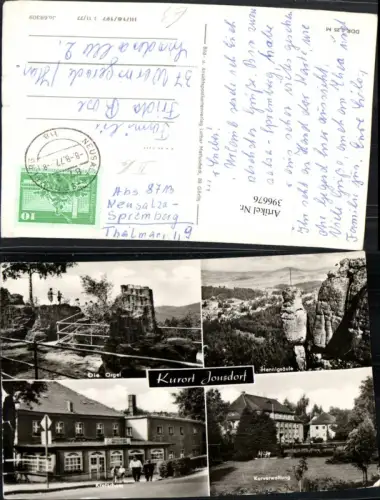 396676,Jonsdorf Kurverwaltung Kretscham Orgel Felsen Mehrbildkarte
