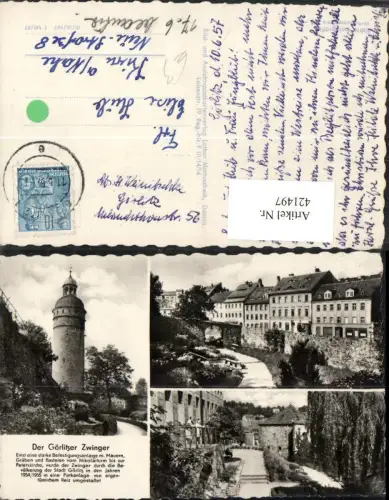 421497,Görlitz Görlitzer Zwinger Turm Mehrbildkarte