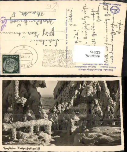 422915,Idyll am Johannisstein b. Oybin Blick nach der Felsengasse pub E. Wagner Söhne