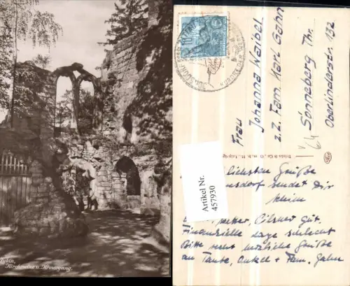 457930,Oybin Kirchruine Kreuzgang pub Trinks e Co