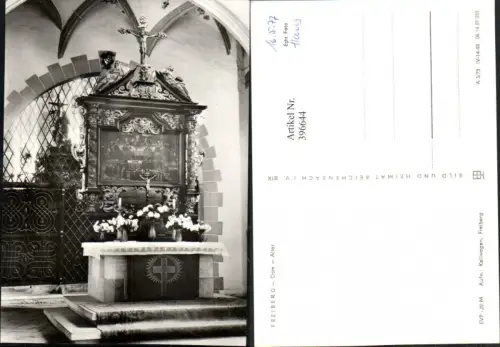 396644,Freiberg Dom Kirche Innenansicht Altar pub VEB