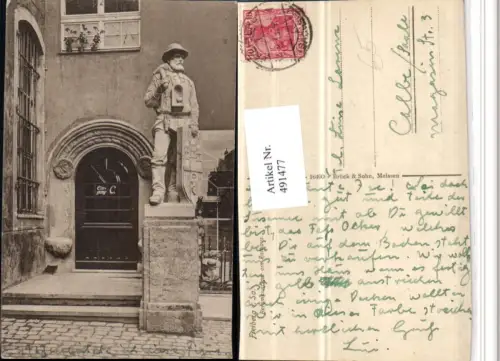 491477,Freiberg in Sachsen Bergmannfigur am Rathaus Statue