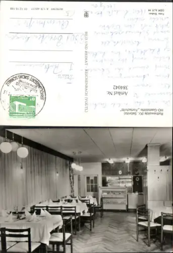 384042,Rathewalde b. Hohnstein HO-Gaststätte Fortschritt Innenansicht