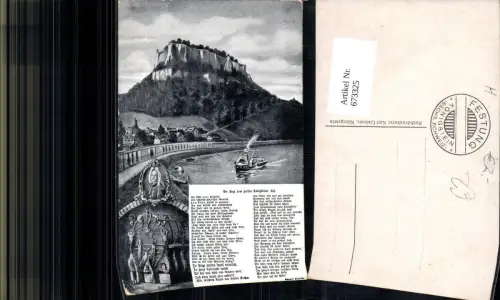 673325,Mehrbild Ak Königstein Sächs. Schweiz Fass Text Sage