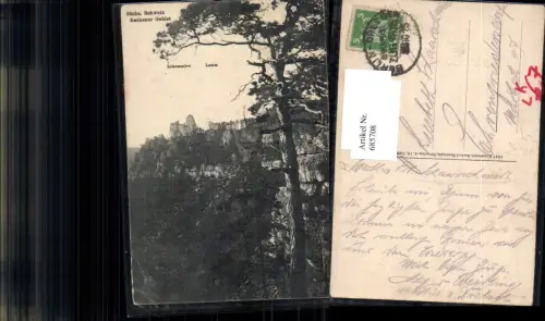 685708 Sächsische Schweiz Rathen Lohmen Wehlen Bahnpost Zug 484euro205 Berlin Dresden