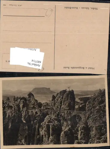 685714 Sächsische Schweiz Rathen Lohmen Wehlen Bastei Brücke