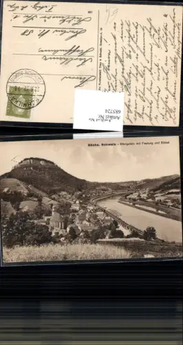 685724 Sächsische Schweiz Königstein a.d. Elbe Elbtal