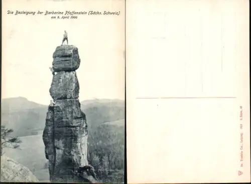 Sächsische Schweiz Pfaffenstein Barbarine Königstein pub Trenkler e Co. S.Schw. 47