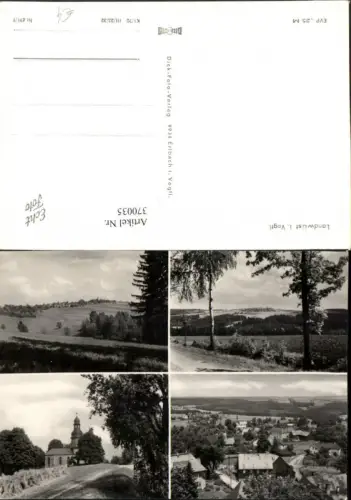 370035,Landwüst im Vogtland Totale Kirche Landschaft Mehrbildkarte