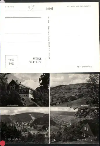 370038,Klingenthal Aschberg Schanze Sporthotel Mehrbildkarte