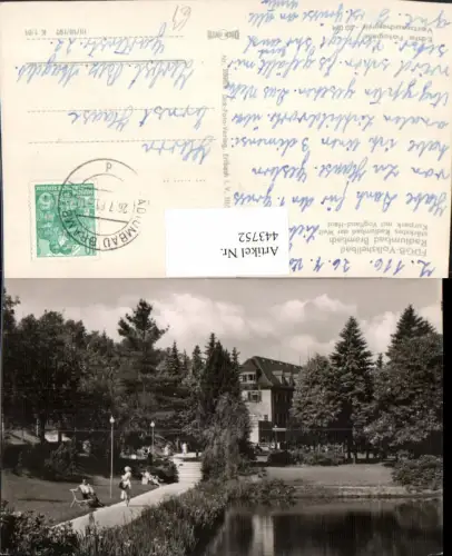 443752,Bad Brambach Kurpark m. Vogtland-Haus