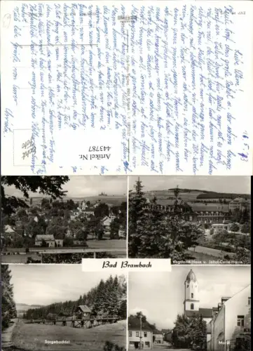 443787,Bad Brambach Totale Markt Sorgebachtal Mehrbildkarte