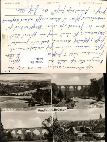 448071,Vogtland Brücken Syratalbrücke Göltzschtalbrücke Mehrbildkarte pub VEB