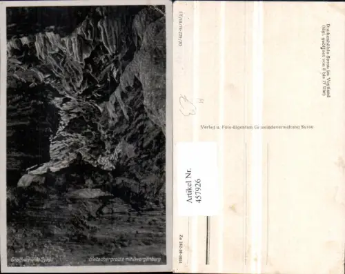 457926,Syrau Drachenhöhle Höhle Gletschergrotte Zwergenburg