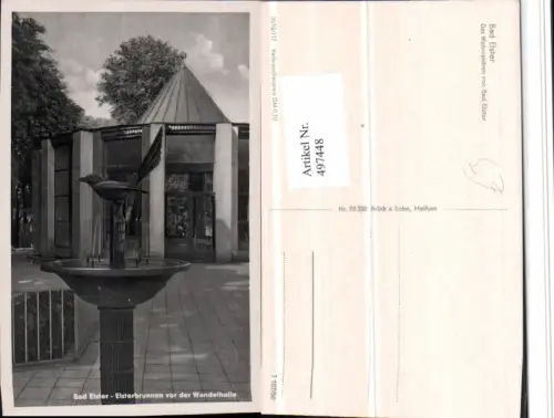 497448,Bad Elster Elsterbrunnen vor der Wandelhalle