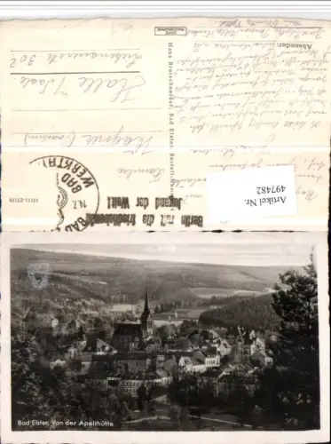 497482,Bad Elster Totale von d. Apelthütte