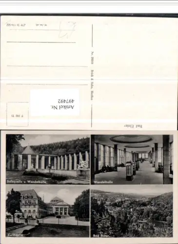 497492,Bad Elster Totale Wandelhalle Kurtheater Mehrbildkarte