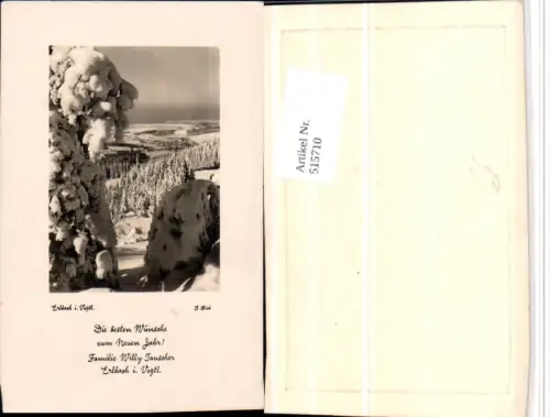 515710,Erlbach im Vogtland Totale Winterbild