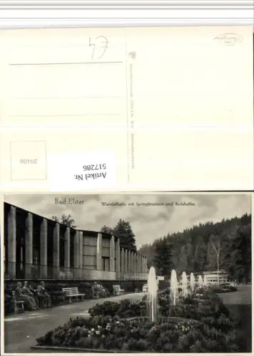 517286,Bad Elster Wandelhalle m. Springbrunnen u. Badekaffee