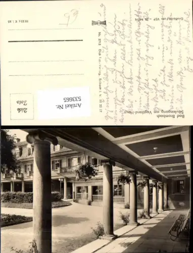 533665,Bad Schrambach Säulengang Vogtlandhaus