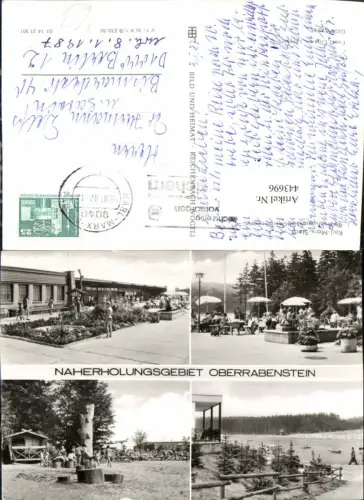 443696,Chemnitz Oberrabenstein Strandbad Terrasse Mehrbildkarte pub VEB